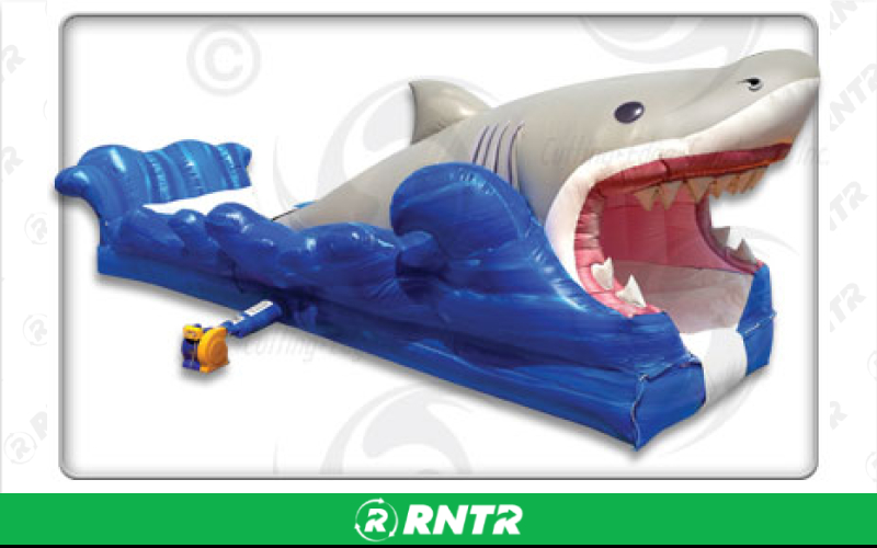 Generic INFLATABLE SHARK SLIP N SLIDE MOONWALK – For rent in lafayette, indiana – Midwest Rentals Inc  | RNTR.com – Image 1