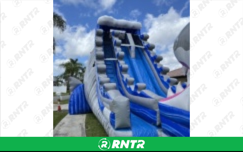 Generic JAWS! Water Slide – For rent in pompano-beach, florida – South Florida Bounce | RNTR.com – Image 1