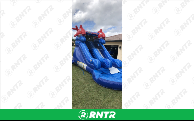 Generic Lil Kahuna Water Slide 10ft SL – For rent in pompano-beach, florida – South Florida Bounce | RNTR.com – Image 1
