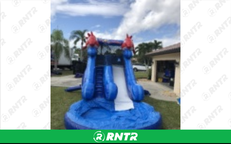 Generic Lil Kahuna Water Slide 10ft SL – For rent in Pompano Beach, Florida – South Florida Bounce | RNTR.com – Image 2 of 2