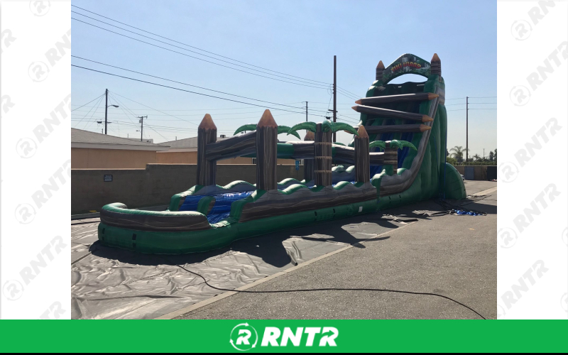 Generic Log Flume Water Slide DL – For rent in pompano-beach, florida – South Florida Bounce | RNTR.com – Image 1