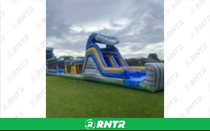 Generic Luau Lagoon Obstacle 113' – For rent in pompano-beach, florida – South Florida Bounce | RNTR.com – Image 1
