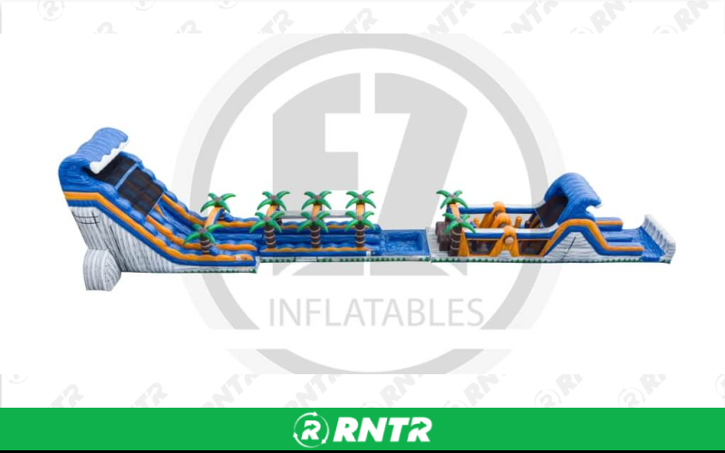 Generic Luau Lagoon Obstacle 113' – For rent in Pompano Beach, Florida – South Florida Bounce | RNTR.com – Image 2 of 3