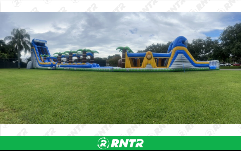 Generic Luau Lagoon Obstacle 113' – For rent in Pompano Beach, Florida – South Florida Bounce | RNTR.com – Image 3 of 3