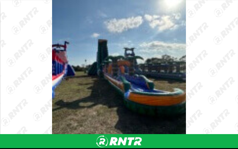 Generic Mardi Gras Party Water Slide 44ft SL – For rent in pompano-beach, florida – South Florida Bounce | RNTR.com – Image 1