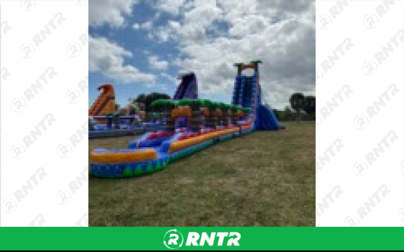 Generic Mardi Gras Party Water Slide 44ft SL – For rent in Pompano Beach, Florida – South Florida Bounce | RNTR.com – Image 2 of 3