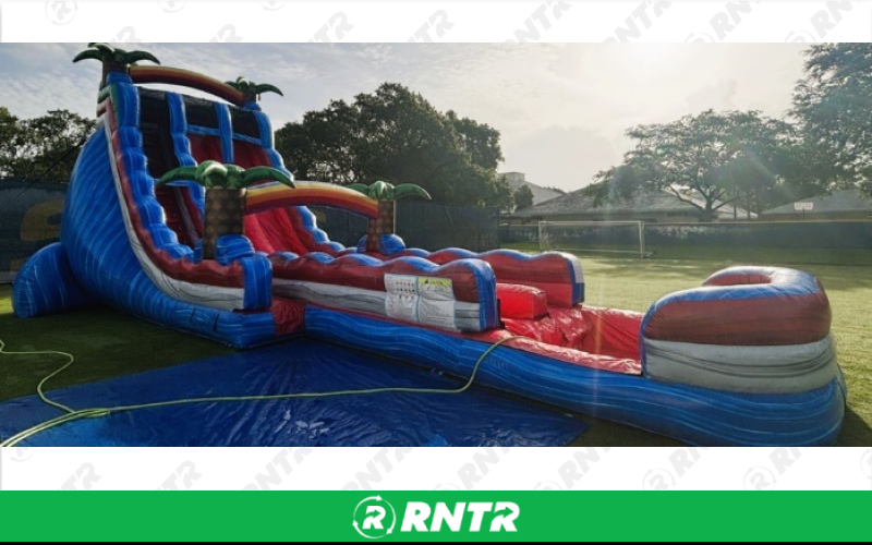 Generic Maui Splash Water Slide 25ft DL – For rent in pompano-beach, florida – South Florida Bounce | RNTR.com – Image 1