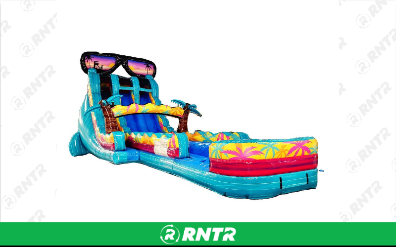 Generic Miami Vice Water Slide 22ft DL – For rent in pompano-beach, florida – South Florida Bounce | RNTR.com – Image 1