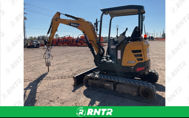 SANY MINI EXCAVATOR 7-9,000 LBS W/ HYD BREAKER – For rent in Victoria, Texas – AOS RENTALS | RNTR.com – Image 2 of 2
