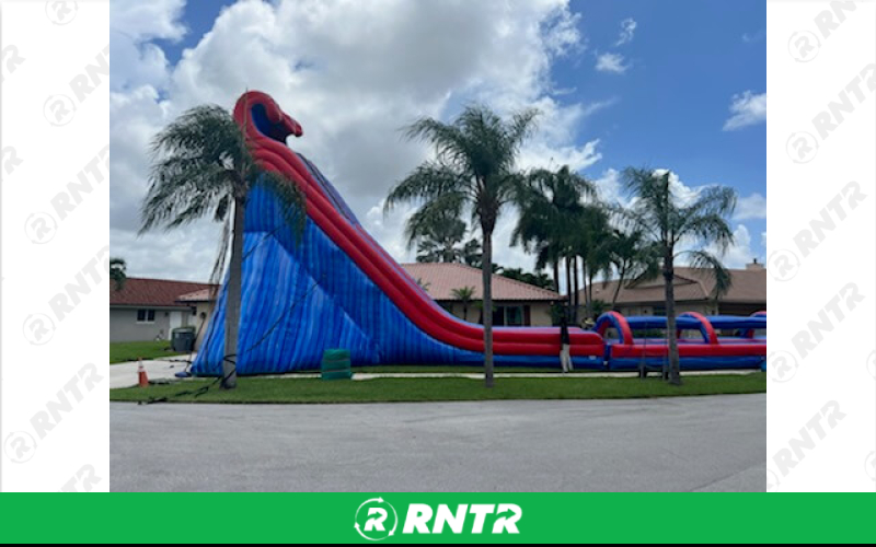 Generic North Shore Water Slide 42ft DL – For rent in pompano-beach, florida – South Florida Bounce | RNTR.com – Image 1
