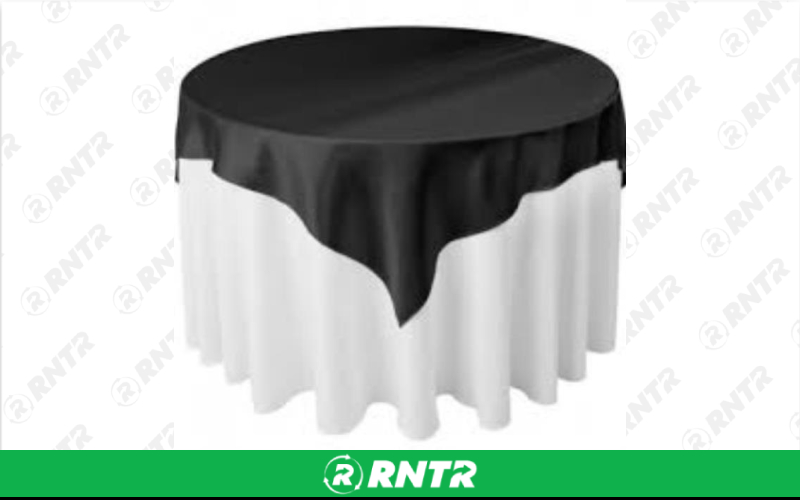 Generic OVERLAY - SILVER ORGANZA 72x72 – For rent in Lafayette, Indiana – Midwest Rentals Inc | RNTR.com – Image 1 of 1