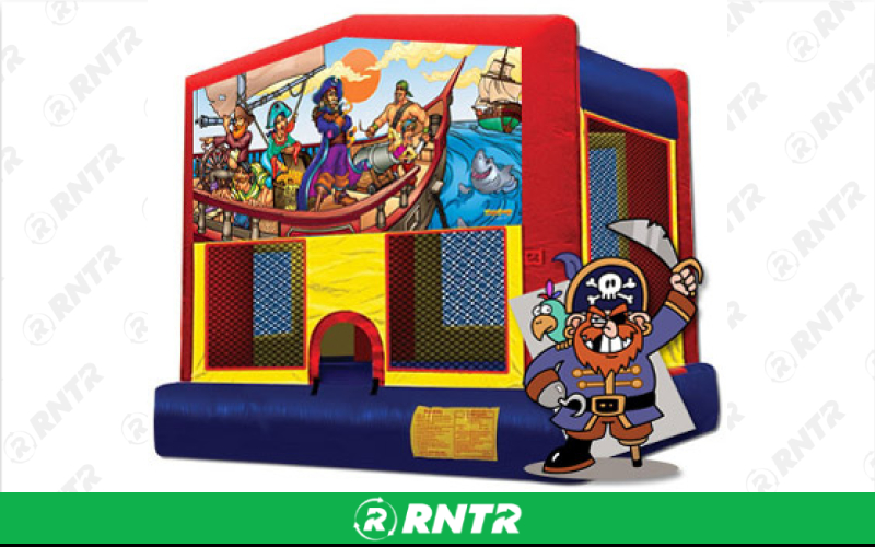 Generic Pirate w/ Shark Banner – For rent in pompano-beach, florida – South Florida Bounce | RNTR.com – Image 1