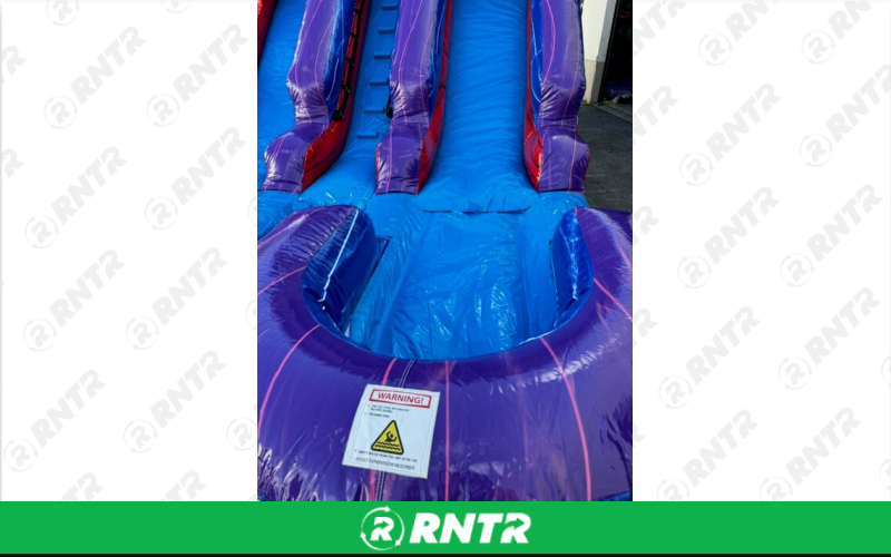 Generic Purple Plunge Water Slide 18ft DL – For rent in pompano-beach, florida – South Florida Bounce | RNTR.com – Image 1