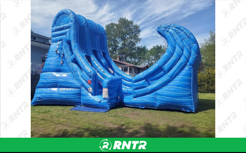 Generic Rampage Half Pipe 2 Lane Water Slide – For rent in pompano-beach, florida – South Florida Bounce | RNTR.com – Image 1