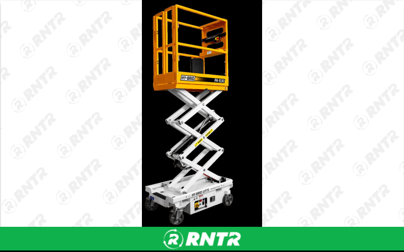 Generic SCISSOR LIFT - 10 ft - PUSH AROUND MINI – For rent in hazel-green, alabama – Christopher Equipment  | RNTR.com – Image 1