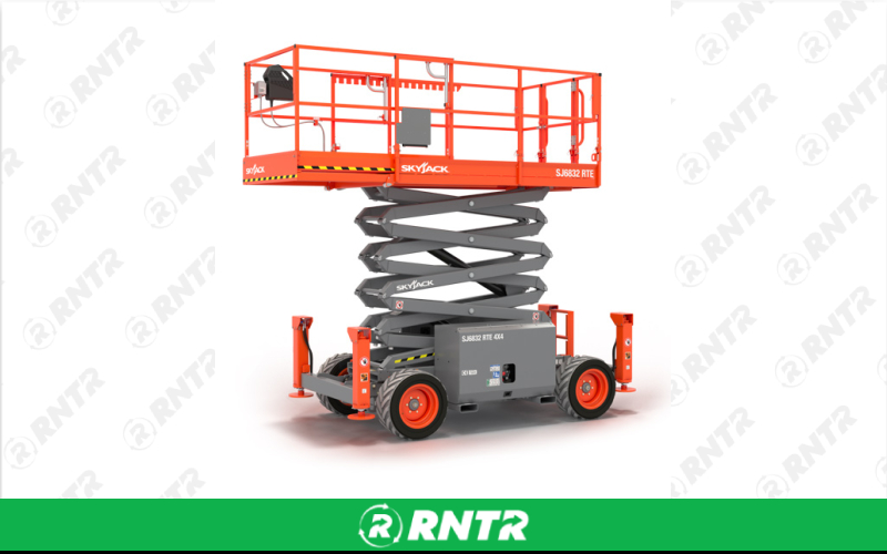 Generic SCISSOR LIFT - 32-FT - ALL TERRAIN 4WD D/F – For rent in tullahoma, tennessee – Christopher Equipment  | RNTR.com – Image 1