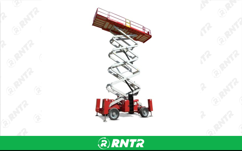 Generic SCISSOR LIFT - 40-FT - ALL TERRAIN 4WD ELE – For rent in Tullahoma, Tennessee – Christopher Equipment  | RNTR.com – Image 2 of 3