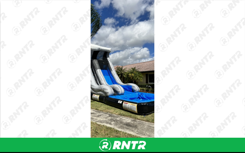 Generic Severe Storm Water Slide 20ft SL – For rent in pompano-beach, florida – South Florida Bounce | RNTR.com – Image 1