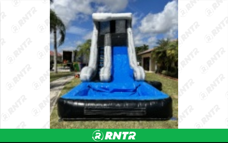 Generic Severe Storm Water Slide 20ft SL – For rent in Pompano Beach, Florida – South Florida Bounce | RNTR.com – Image 2 of 2