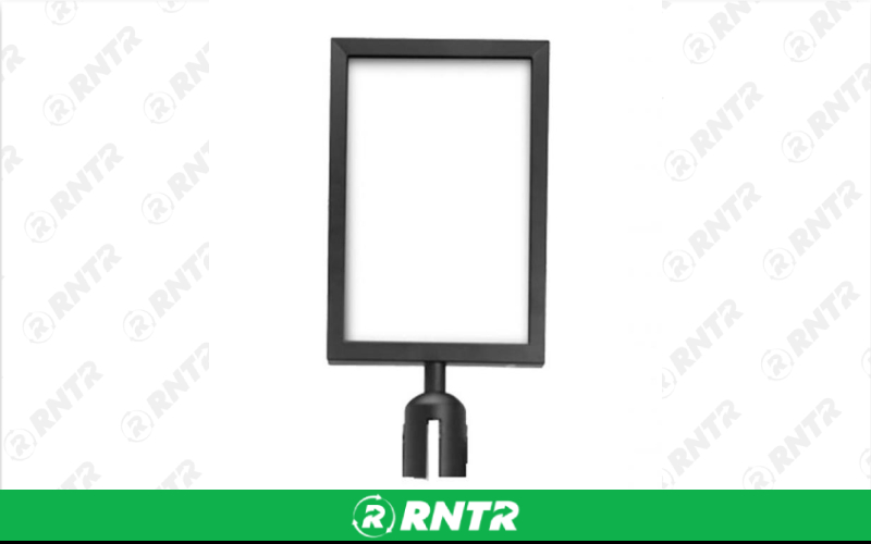 Generic SIGN HOLDER FOR STANCHION POST - 8.5x11 – For rent in lafayette, indiana – Midwest Rentals Inc  | RNTR.com – Image 1