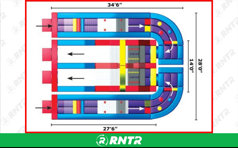 Generic Spartan Challenge Obstacle Course – For rent in pompano-beach, florida – South Florida Bounce | RNTR.com – Image 1