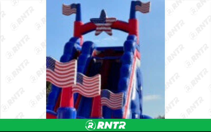 Generic Stars and Stripes Water Slide 36ft DL – For rent in Pompano Beach, Florida – South Florida Bounce | RNTR.com – Image 2 of 3