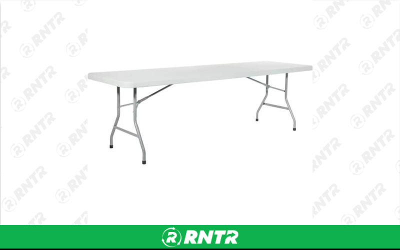 Generic TABLE - 8' PLASTIC – For rent in Lafayette, Indiana – Midwest Rentals Inc | RNTR.com – Image 1 of 1