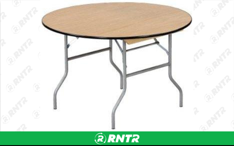 Generic TABLE - ROUND 36 DIAMETER - WOOD – For rent in Lafayette, Indiana – Midwest Rentals Inc  | RNTR.com – Image 1 of 1