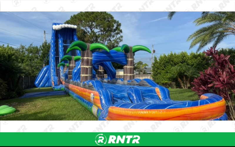 Generic Tidal Wave Water Slide 36ft DL – For rent in pompano-beach, florida – South Florida Bounce | RNTR.com – Image 1