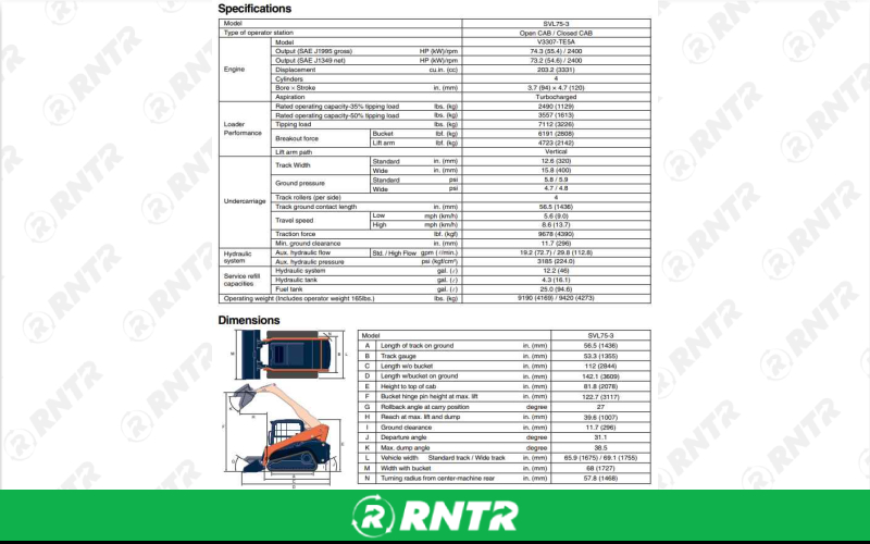 Generic TRACK SKIDSTEER - 8000-9500LB DIESEL – For rent in shelbyville, tennessee – Christopher Equipment | RNTR.com – Image 1