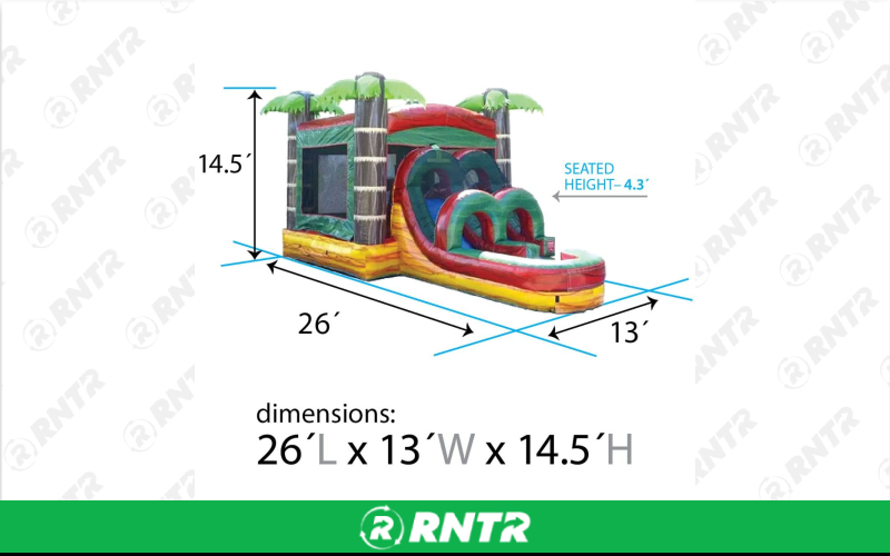Generic Tropical Combo with Wet/Dry Slide – For rent in york, pennsylvania – A and R Rental | RNTR.com – Image 1