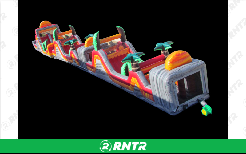Generic Tropical Lava Obstacle Course – For rent in Pompano Beach, Florida – South Florida Bounce | RNTR.com – Image 3 of 3