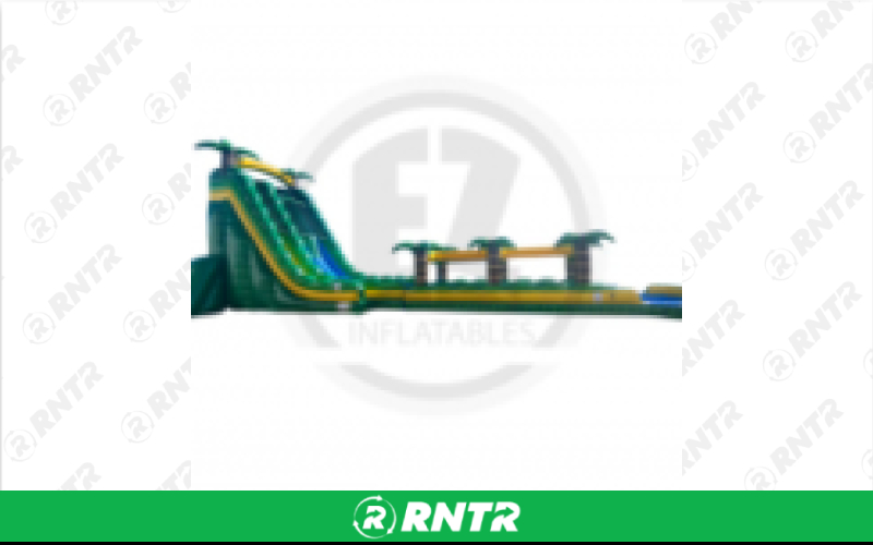 Generic Tropical Storm Water Slide 32ft DL – For rent in pompano-beach, florida – South Florida Bounce | RNTR.com – Image 1