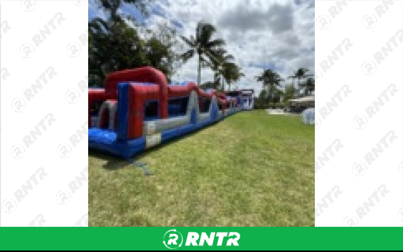 Generic Warped Wall Obstacle Course – For rent in Pompano Beach, Florida – Palm Beach Party and Bounce | RNTR.com – Image 2 of 3