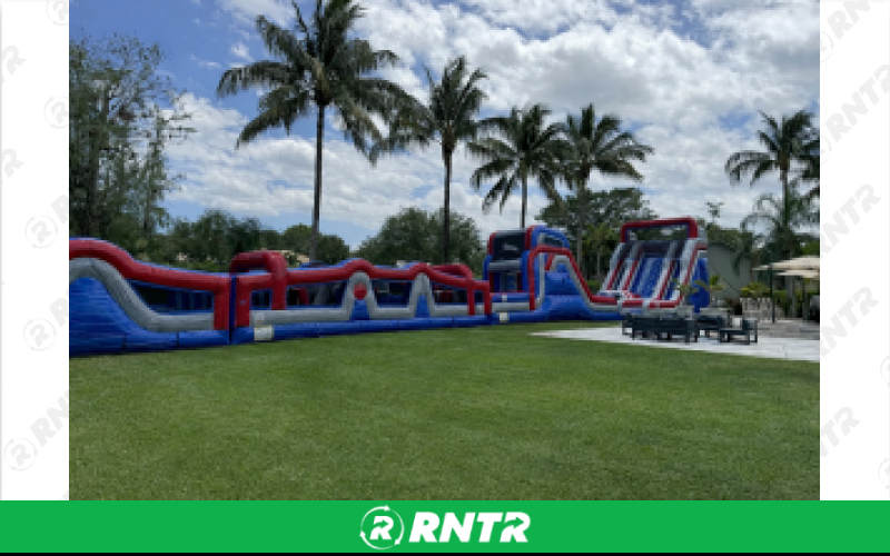 Generic Warped Wall Obstacle Course – For rent in Pompano Beach, Florida – Palm Beach Party and Bounce | RNTR.com – Image 3 of 3