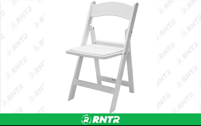 Generic White Padded Garden Chair – For rent in york, pennsylvania – A and R Rental | RNTR.com – Image 1