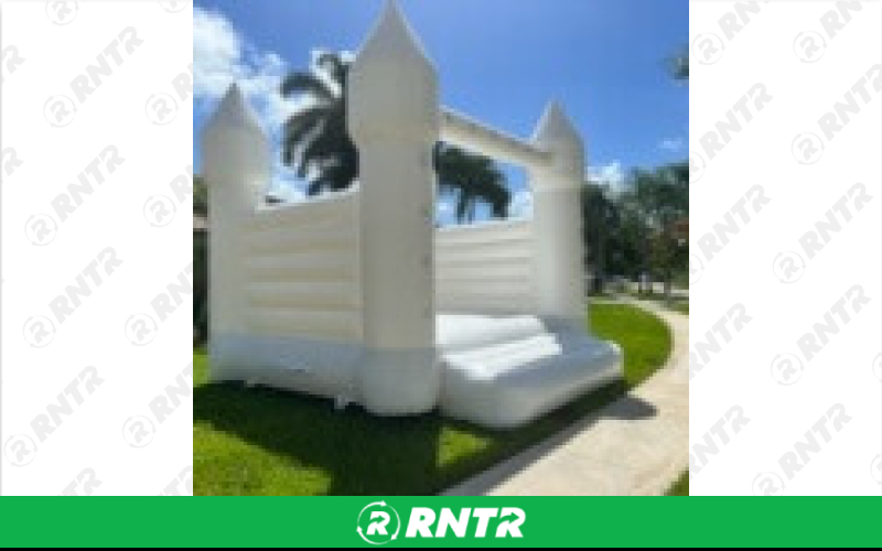 Generic White Wedding Castle Bounce House – For rent in pompano-beach, florida – South Florida Bounce | RNTR.com – Image 1