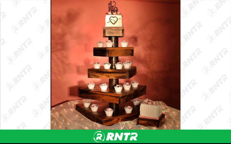 Generic WOODEN SQUARE CUPCAKE TREE – For rent in Lafayette, Indiana – Midwest Rentals Inc | RNTR.com – Image 1
