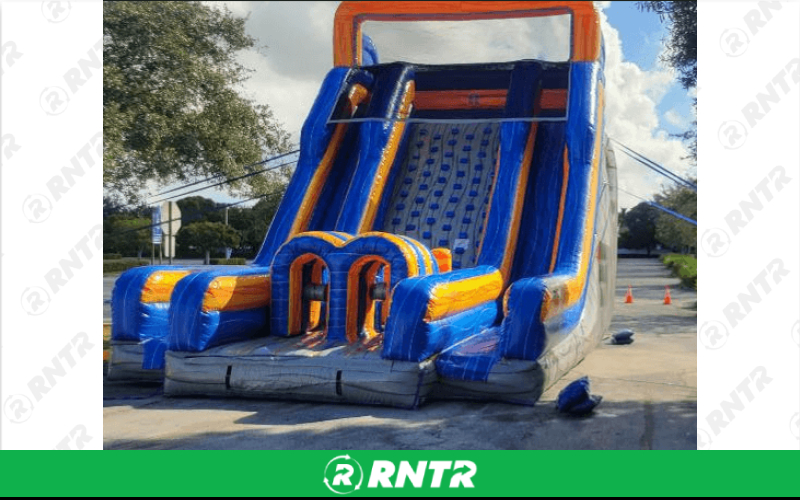 Generic Xtreme Run Rock Wall Climb Dual Slide – For rent in pompano-beach, florida – South Florida Bounce | RNTR.com – Image 1