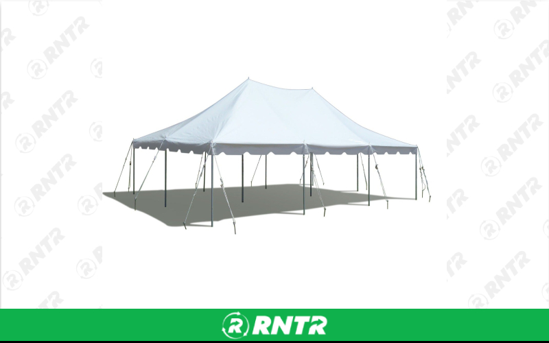 Generic 20x20 Pole Tent - White – For rent in robertsville, missouri – A C Event Rentals | RNTR.com – Image 1