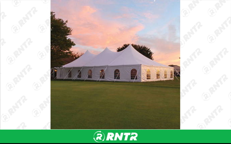 Generic 7ft Tent Sidewall - White w/ 2 Cathedral Windows – For rent in robertsville, missouri – A C Event Rentals | RNTR.com – Image 1