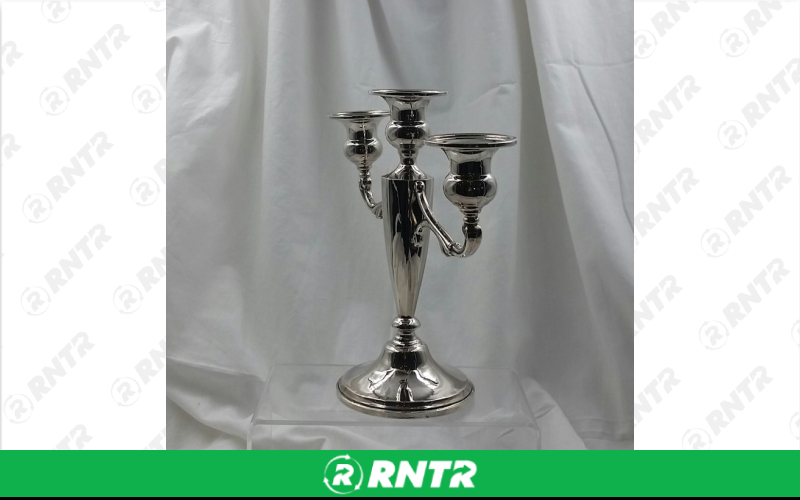 Generic CANDELABRA 3 LITE SILVER TABLE – For rent in uniontown, pennsylvania – Fayette Rental Solutions | RNTR.com – Image 1