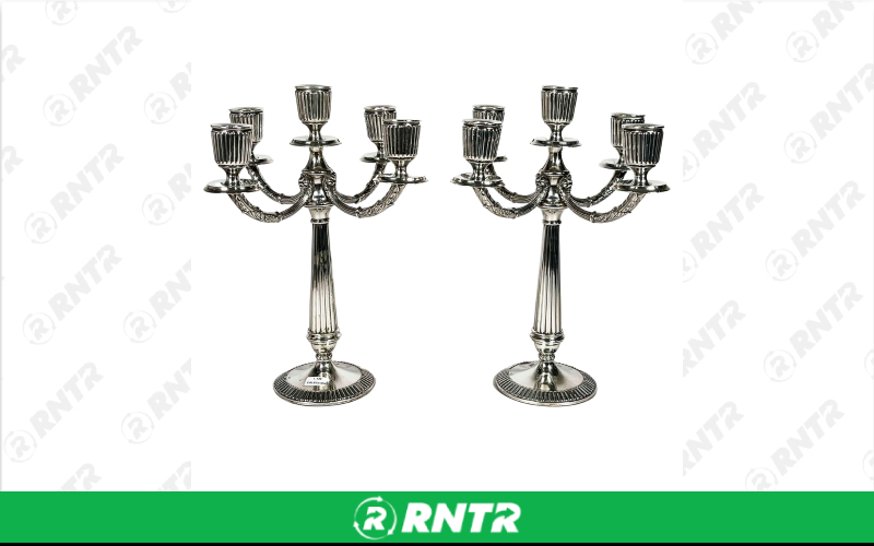 Generic CANDELABRA 5 LITE SILVER FLOOR PAIR – For rent in uniontown, pennsylvania – Fayette Rental Solutions | RNTR.com – Image 1