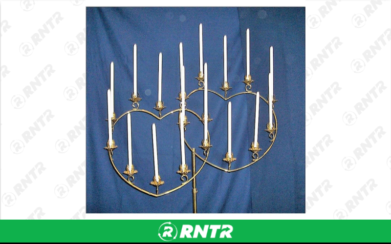 Generic CANDELABRA DOUBLE HEART - EACH – For rent in uniontown, pennsylvania – Fayette Rental Solutions | RNTR.com – Image 1