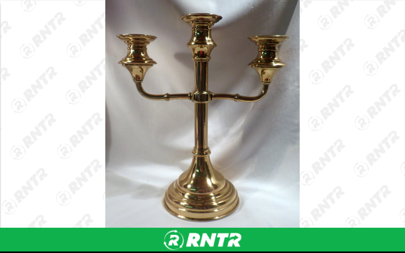 Generic CANDELABRA PEW 3 LITE BRASS – For rent in uniontown, pennsylvania – Fayette Rental Solutions | RNTR.com – Image 1