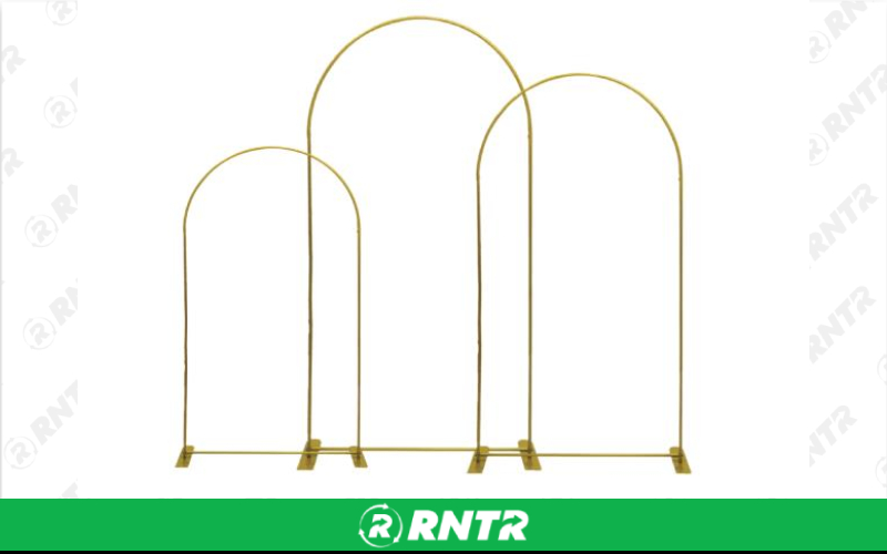 Generic Gold Metal Arch Set – For rent in robertsville, missouri – A C Event Rentals | RNTR.com – Image 1