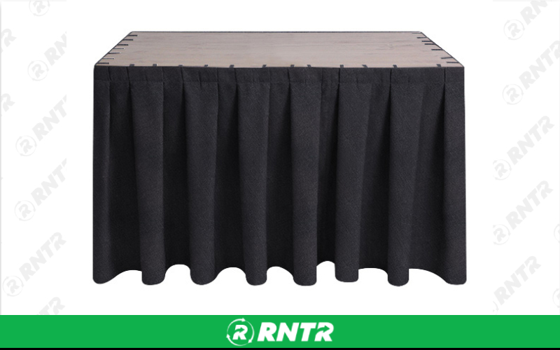 Generic LINEN SKIRTING 13' BLACK – For rent in uniontown, pennsylvania – Fayette Rental Solutions | RNTR.com – Image 1