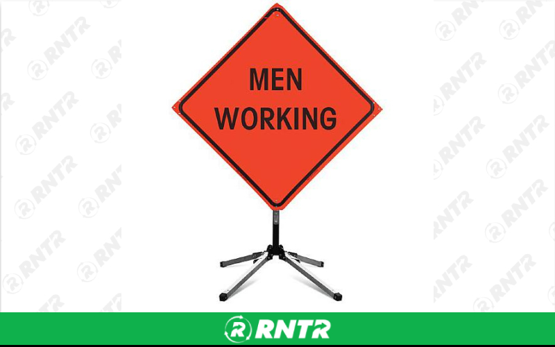 Generic MEN WORKING RIB 36 SIGN W/STAND – For rent in uniontown, pennsylvania – Fayette Rental Solutions | RNTR.com – Image 1