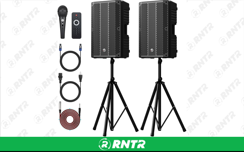 Generic PA SYSTEM W/SPEAKER STAND - GREY 2 – For rent in uniontown, pennsylvania – Fayette Rental Solutions | RNTR.com – Image 1