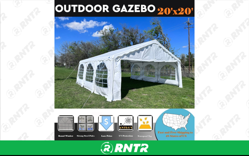 Generic PACKAGE CANOPY 20 X 20 PICK UP ONLY – For rent in Uniontown, Pennsylvania – Fayette Rental Solutions | RNTR.com – Image 1